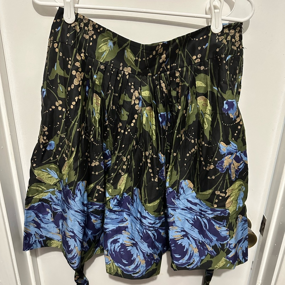 Ann Taylor LOFT jeweled tone floral Skirt